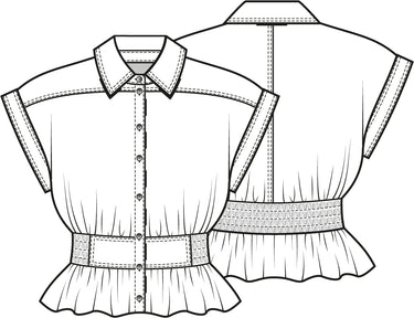 Knipmode 2608-04 blouse