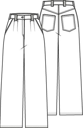 Knipmode 2510-14 broek