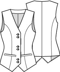 Knipmode 2601-14 gilet