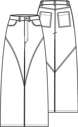 Knipmode 2508-14 broek
