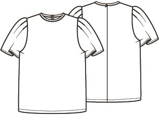 Knipmode 2605-16 top