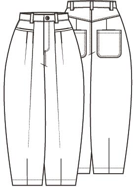 Knipmode 2602-17 broek