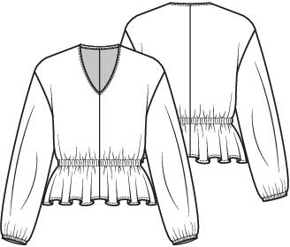 Knipmode 2512-19 top