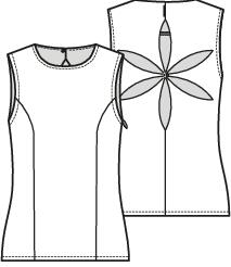 Knipmode 2507-19 top