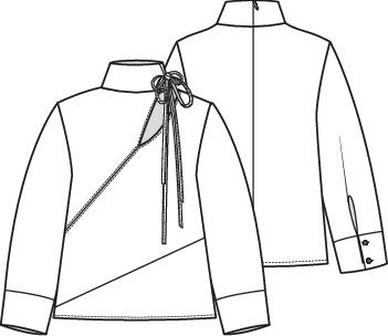 Knipmode 2411-01A jurk + B top