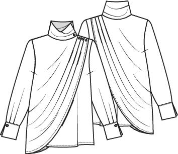 Knipmode 2511-02 blouse