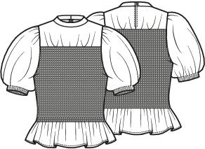 Knipmode 2601-21 top