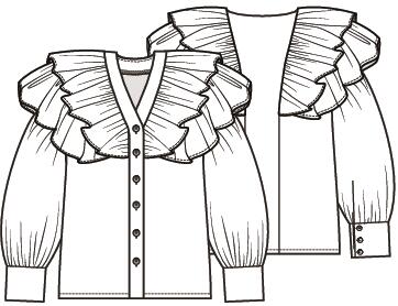 Knipmode 2602-22 blouse