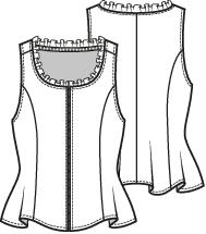 Knipmode 2506-22 top
