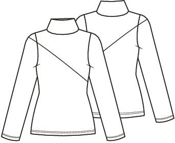 Knipmode 2603-24 top