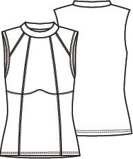 Knipmode 2602-38 top