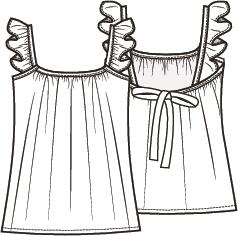 Knipmode 2605-07 top