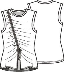 Knipmode 2605-09 top