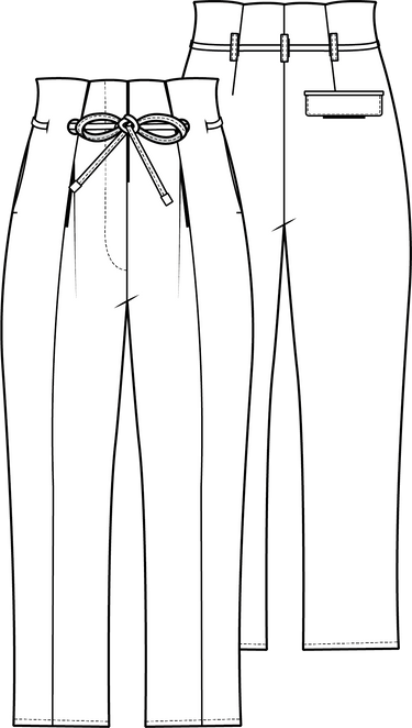 Knipmode 2404-18 broek + bermuda