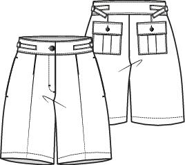 Knipmode 2407-22AB broek + bermuda