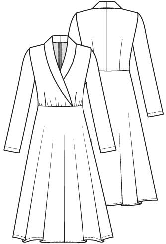 Knipmode 2410-12 jurk