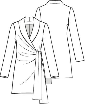 Knipmode 2410-16 robe manteau
