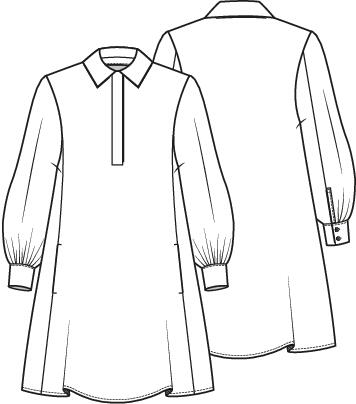 Knipmode 2502-22A+B jurk + blouse