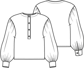 Knipmode 2502-23 blouse