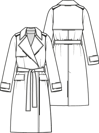 Knipmode 2312-02 trenchcoat