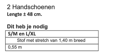 Knipmode 2609-02 handschoen