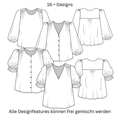 Sew.lala patterns - Cleo top en blouse