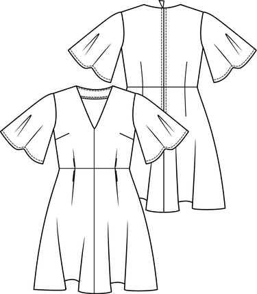 Knipmode 1808-21 jurk