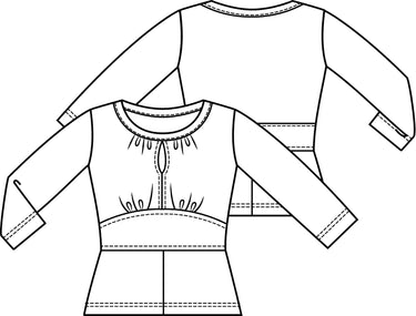 Knipmode 1808-06 top