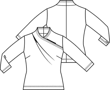 Knipmode 1809-11 top