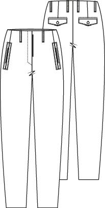 Knipmode 2201-18 broek