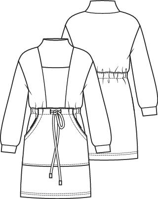 Knipmode 2201-05 sweatjurk
