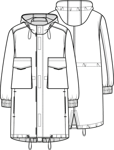 Knipmode 2203-01 parkajas