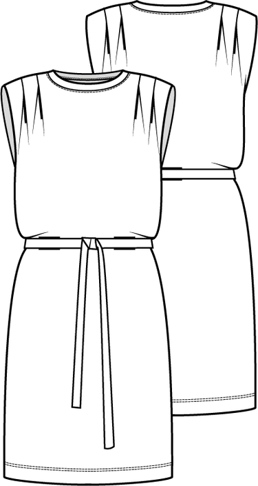 Knipmode 2203-24 jurk