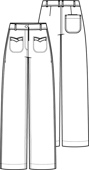Knipmode 2204-07 broek