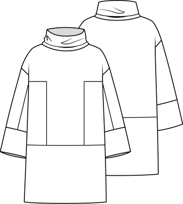 Knipmode 0922 - 09 - Jurk modeltekening