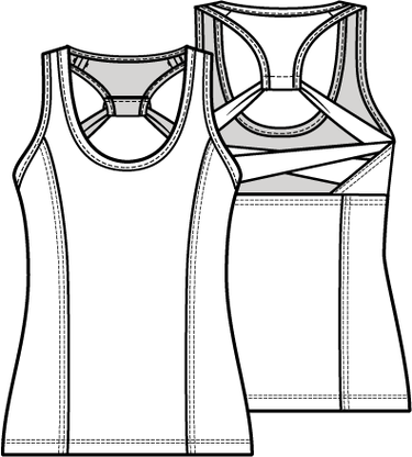 Knipmode 0423 - 19 - Sporttop - Model