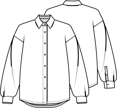 Knipmode 0523 - 17 - Blouse - Modeltekening