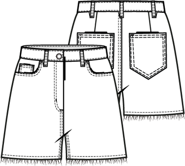 Knipmode 2307 - 12 - Short model