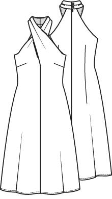 Knipmode 2507-12 jurk