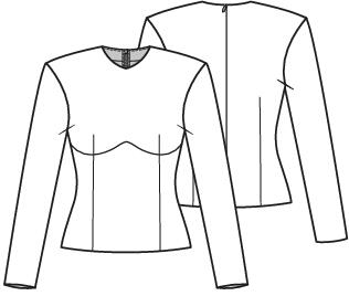 Knipmode 2512-13 top