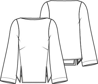 Knipmode 2411-13 top