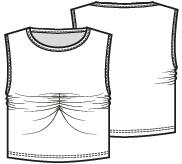 Knipmode 2506-13 top