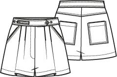 Knipmode 2508-13 short