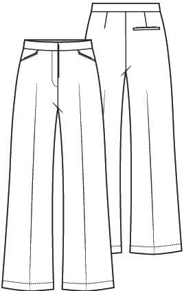 Knipmode 2606-15 broek