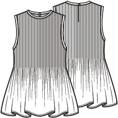 Knipmode 2605-17 top