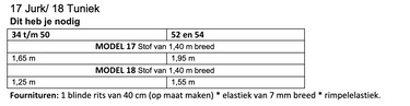 Knipmode 2509-18 tuniek