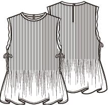Knipmode 2605-18 top
