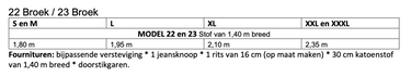 Knipmode 2504-22 broek
