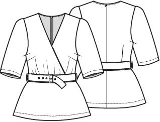Knipmode 2601-24 top