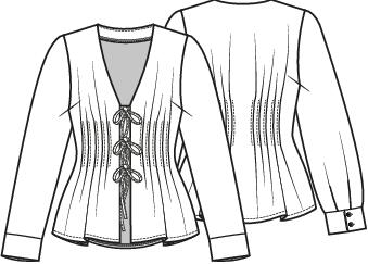 Knipmode 2510-33 top